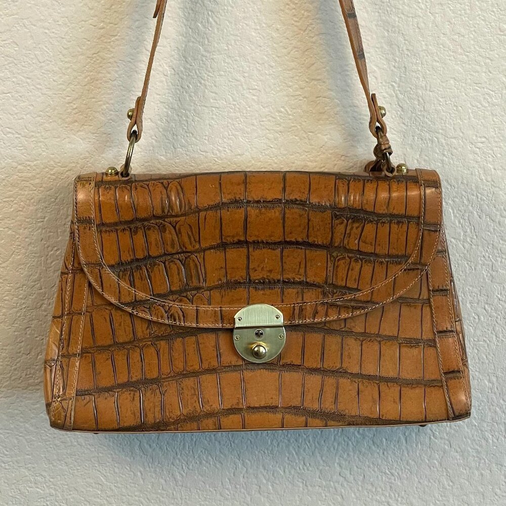 Brahmin Fairhaven Vintage Genuine Leather Shoulder Bag